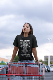 GRNDWZRD | ILLUSION | Black and White Unisex t-shirt