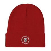 los-angeles-death-and-seduction-goth-streetwear-punk-rock-apparel-skulls-skeleton-Apparel & Accessories > Clothing (1604) - Death And Seduction Icon Embroidered Beanie